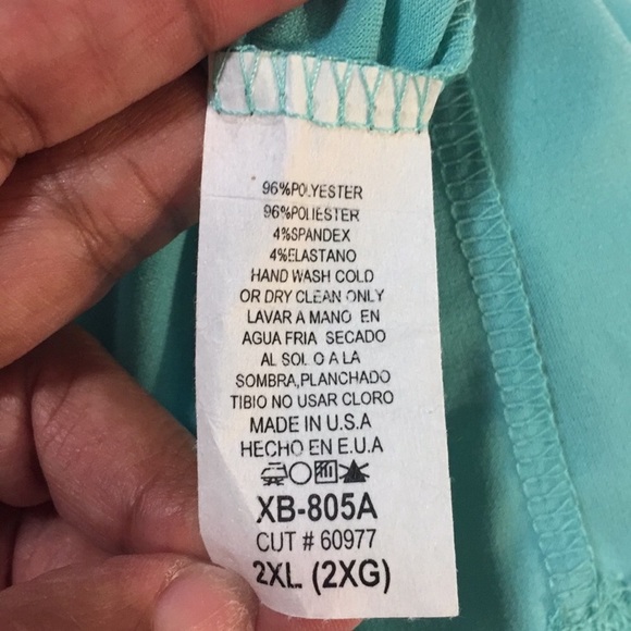 Teal Jumpsuit Sz 2XL - Picture 5 of 6